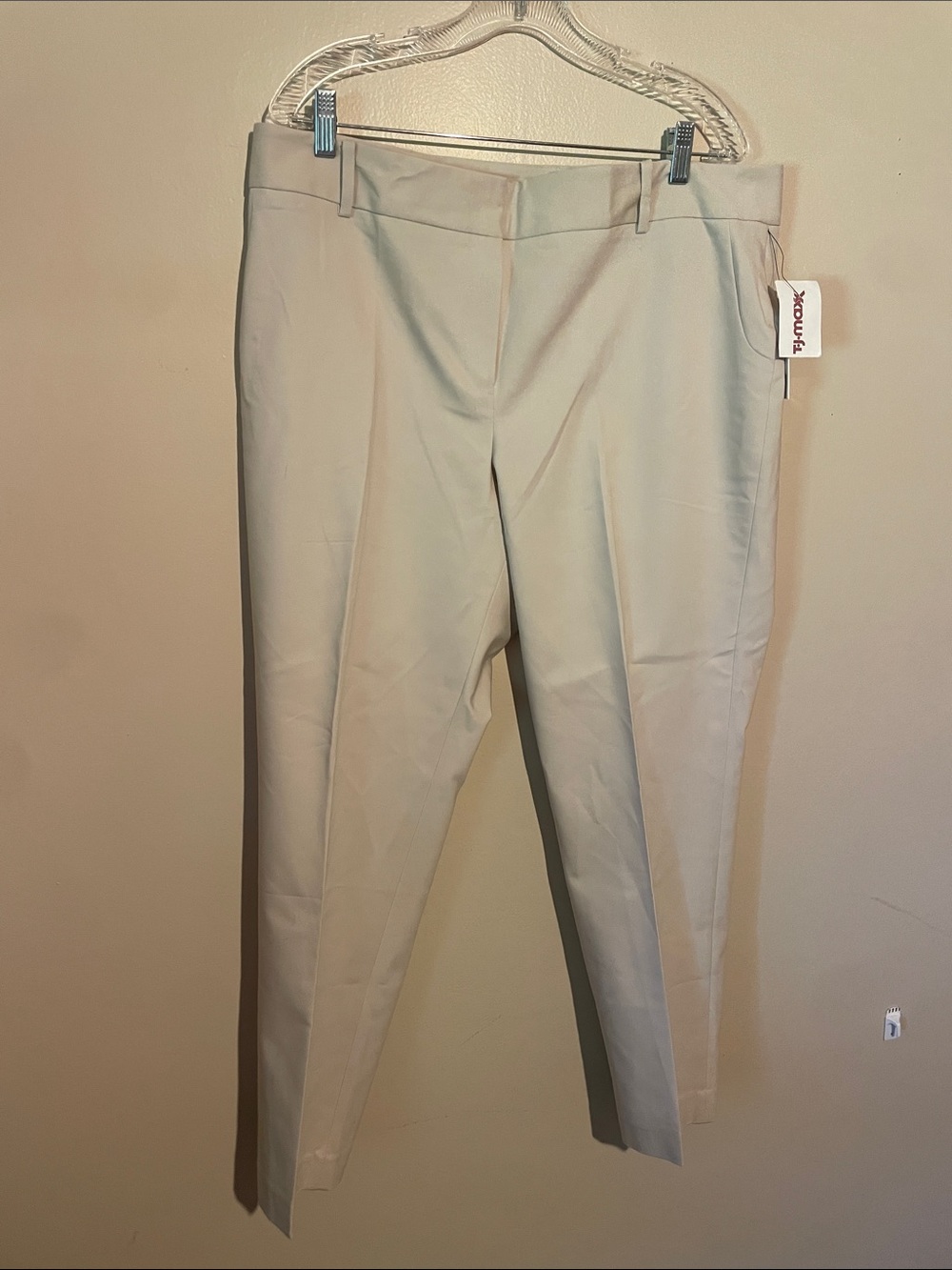 Cream/Tan Tailored Dress Pants Chaus New York Size 16